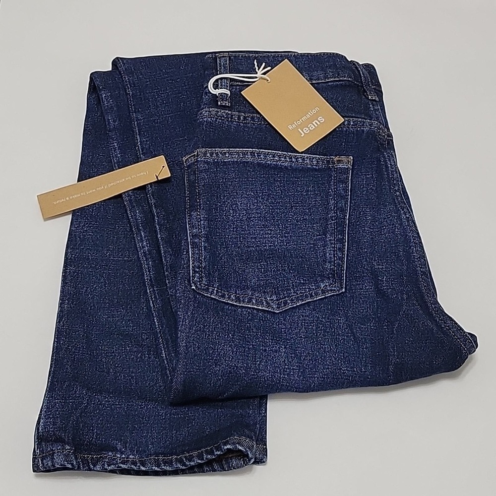 Reformation Liza High Straight Jeans
